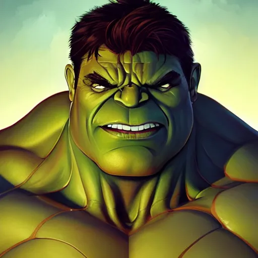 Image similar to face icon stylized minimalist the hulk, loftis, cory behance hd by jesper ejsing, by rhads, makoto shinkai and lois van baarle, ilya kuvshinov, rossdraws global illumination