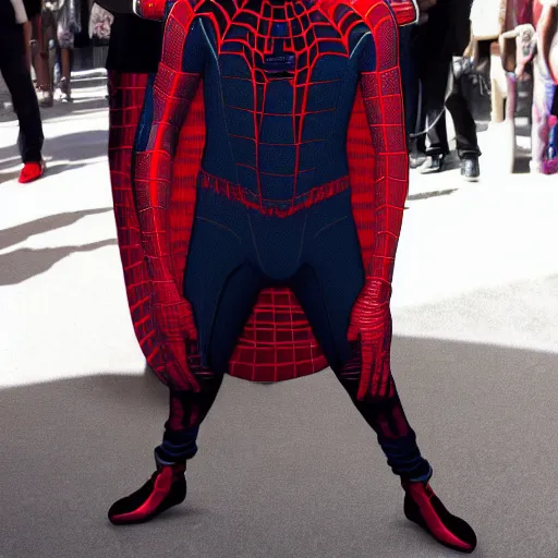 Prompt: kanye west as miles morales spiderman