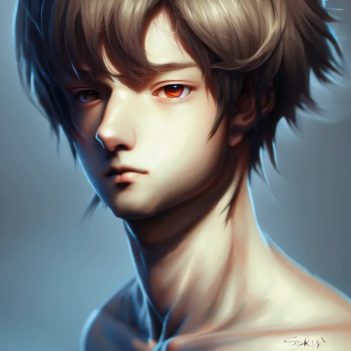 Image similar to animeboy, diffuse lighting, fantasy, intricate, elegant, highly detailed, lifelike, photorealistic, digital painting, artstation, illustration, concept art, smooth, sharp focus, art by skunkyfly