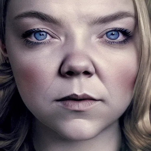 Image similar to natalie dormer, surrealist dystopian photorealism