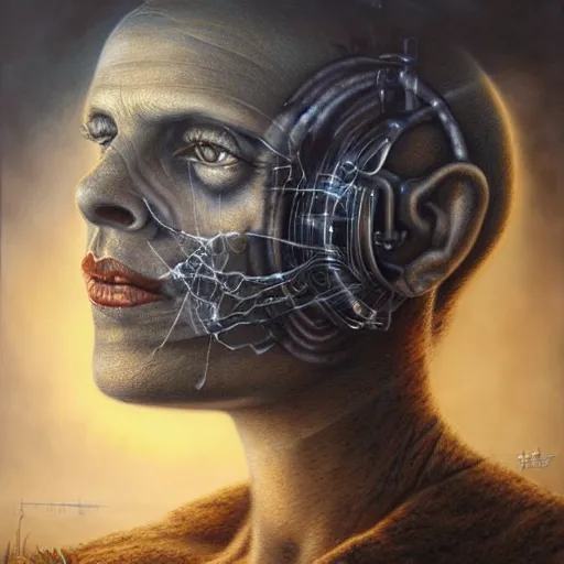 Image similar to Ghost in the machine by Tomasz Alen Kopera, masterpiece