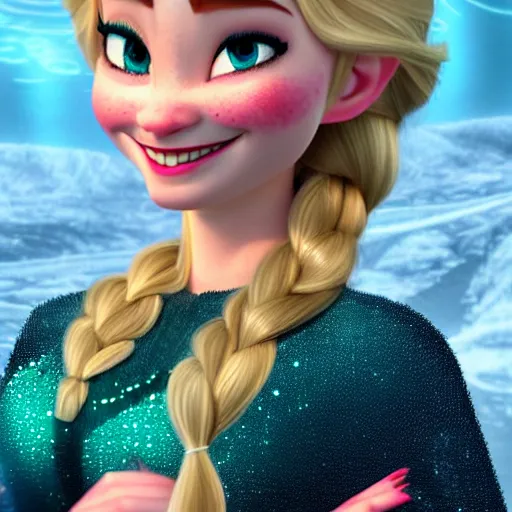 Image similar to smug Elsa