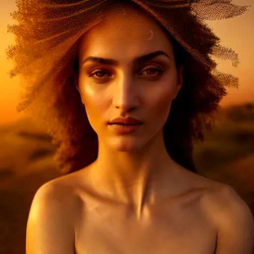 Image similar to photographic portrait of a stunningly beautiful renaissance moroccan female in soft dreamy light at sunset, contemporary fashion shoot, by edward robert hughes, annie leibovitz and steve mccurry, david lazar, jimmy nelsson, breathtaking, 8 k resolution, extremely detailed, beautiful, establishing shot, artistic, hyperrealistic, beautiful face, octane render