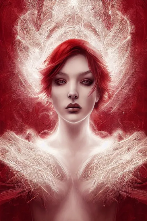 Image similar to Ethereal Cardinal bird, intricate detail, ornate, conceptual art, soft light, dynamic, art by artgerm