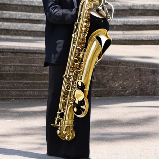 Image similar to baritone saxophone full shot