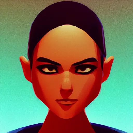 Image similar to face icon stylized minimalist atari, loftis, cory behance hd by jesper ejsing, by rhads, makoto shinkai and lois van baarle, ilya kuvshinov, rossdraws global illumination