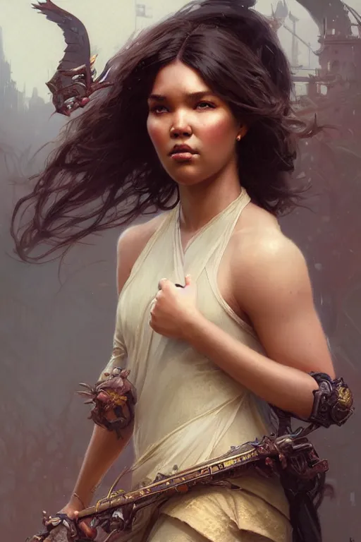 Prompt: lizzo profile picture by Greg Rutkowski, matte painting, intricate, fantasy concept art, elegant, by Stanley Artgerm Lau, WLOP, golden ratio, thomas kindkade, alphonse mucha, loish, norman Rockwell,