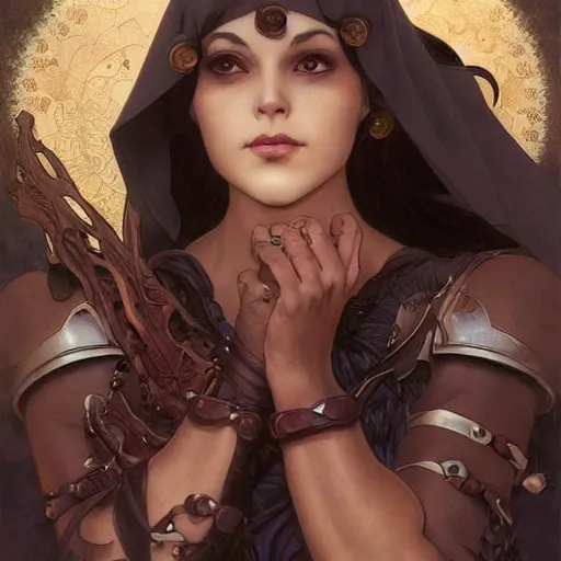 Image similar to Dark Elf women, highly detailed, digital painting, artstation, concept art, smooth, sharp focus, illustration, ArtStation, art by artgerm and greg rutkowski and alphonse mucha and J. C. Leyendecker and Edmund Blair Leighton and Katsuhiro Otomo and Geof Darrow and Phil hale and Ashley wood and Ilya repin and Charlie Bowater