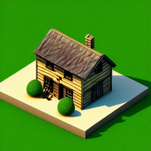 isometric village old house, 3 d icon for mobile game, | Stable Diffusion |  OpenArt