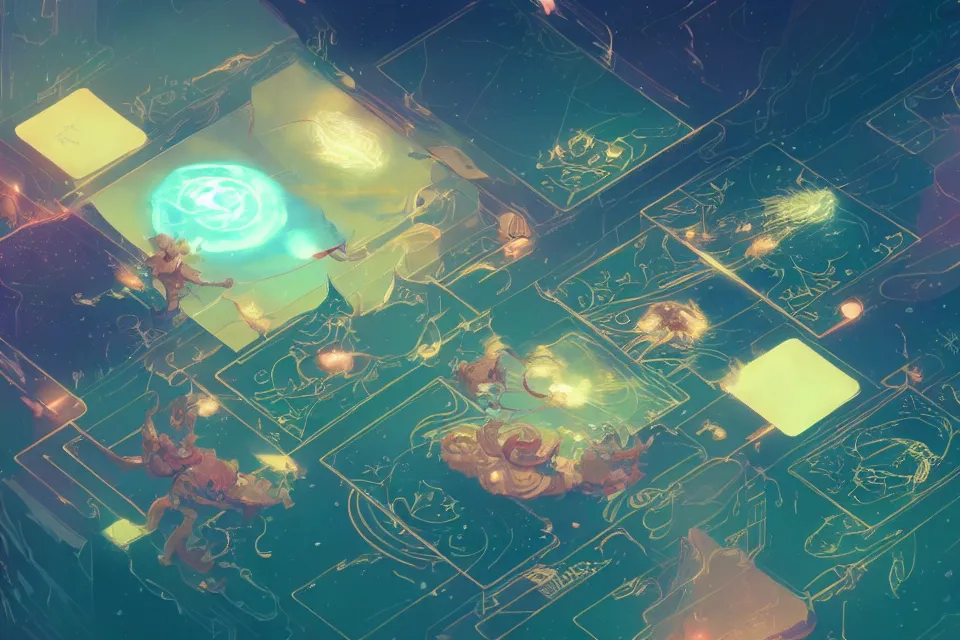 Image similar to beautiful render of user interface, tarot by victo ngai and andreas rocha and greg rutkowski, trending on artstation, unreal engine, 8 k hd wallpaperjpeg artifact, blur, artfact