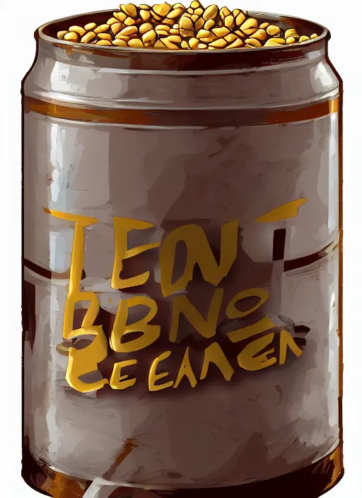 Image similar to A can of beans, detailed digital art, trending on Artstation