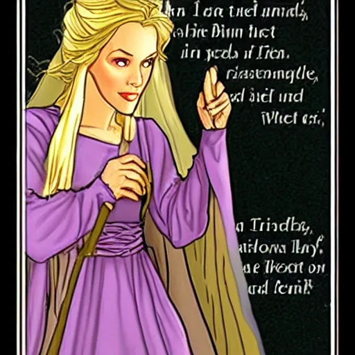 Image similar to the princess bride as galadriel