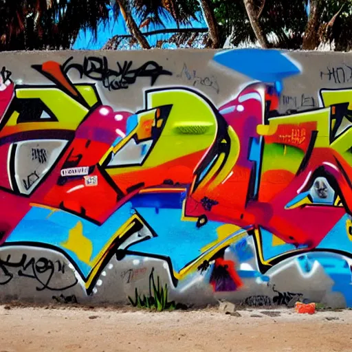 Image similar to amazing graffiti art in aruba