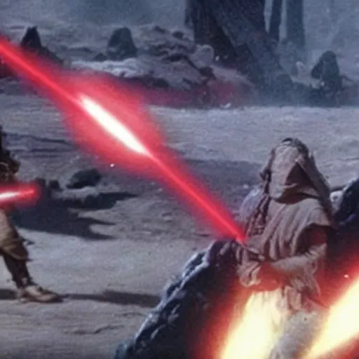 Prompt: Jedi committing heinous war crimes against the people of the empire, news footage