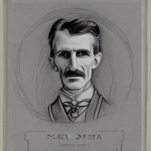 Image similar to lost nikola tesla sketches, diagrams, drawing