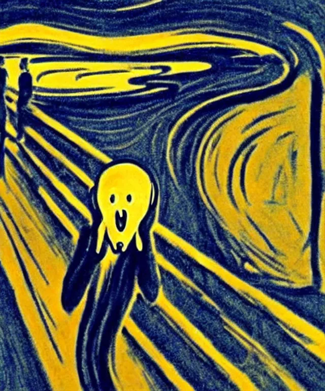 Prompt: artistic impression the scream