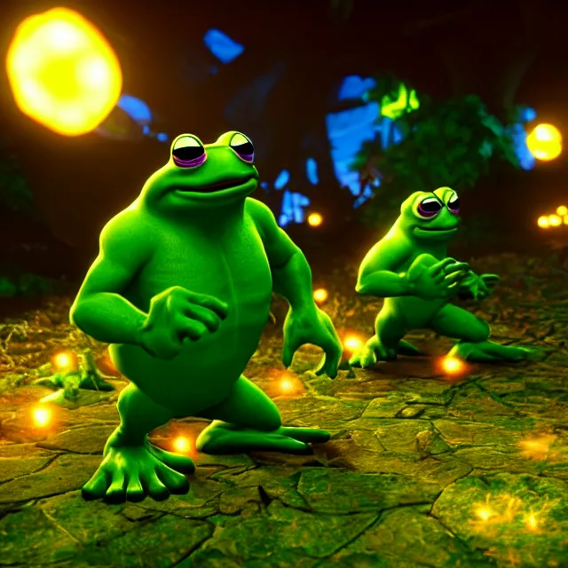 Prompt: rush battletoads, 8 k ultra realistic, lens flare, atmosphere, glow, detailed, intricate, full of colour, led lighting, 4 k, hyperrealistic, focused, extreme details, unreal engine 5, masterpiece