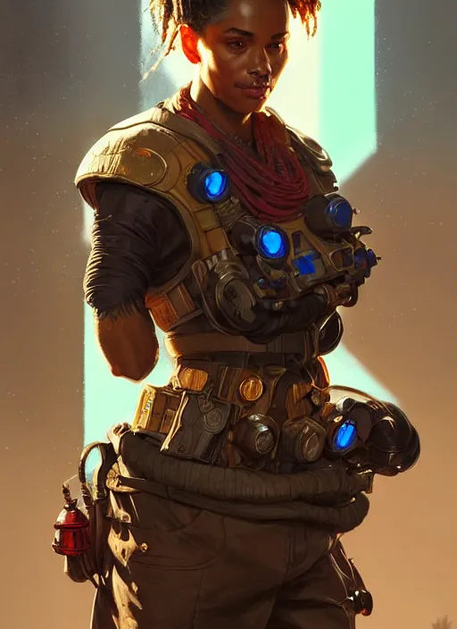 Image similar to portrait of fausto silva in apex legends, intricate, elegant, glowing lights, highly detailed, digital painting, artstation, glamor pose, concept art, smooth, sharp focus, illustration, art by artgerm and greg rutkowski, artey freytag