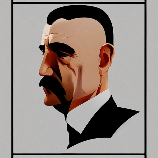 Image similar to face icon stylized minimalist the godfather, loftis, cory behance hd by jesper ejsing, by rhads, makoto shinkai and lois van baarle, ilya kuvshinov, rossdraws global illumination