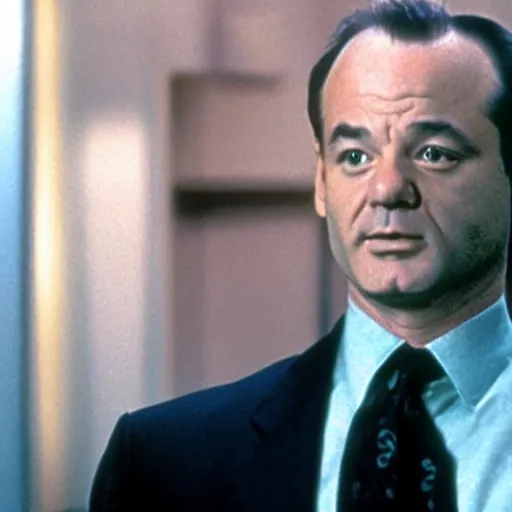 Prompt: bill murray as agent smith