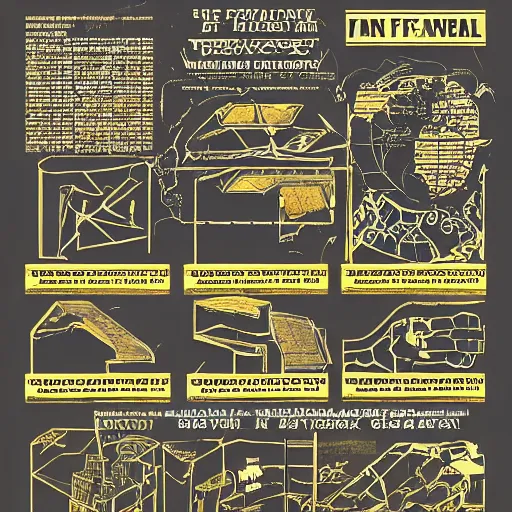 Prompt: porta 4 0 0 golden isometric projection graphic design poster of a saw table inspired by fascism and nazism propaganda posters