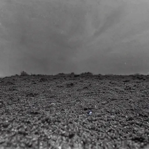 Prompt: a bright light covering the sky, dirt ground, dust, taken on a ww 2 camera, realistic.