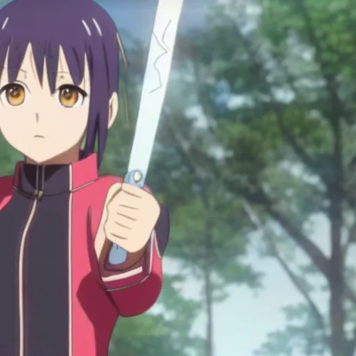 Image similar to Teen Sakura from Naruto in Sword Art Online Movie Adaptation