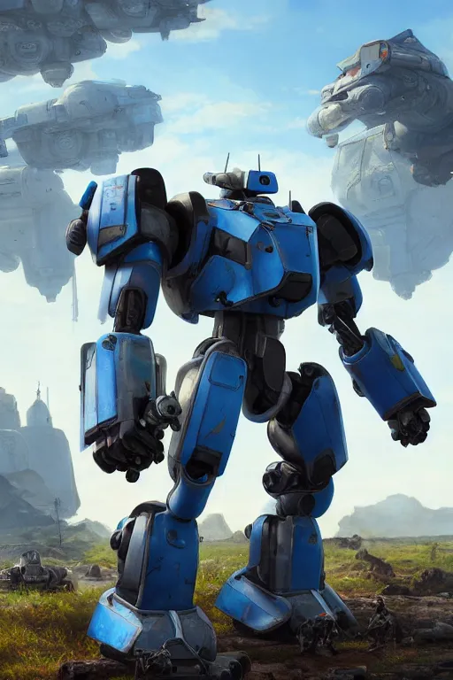 Image similar to mechwarrior 5 : mercenaries mech megaman transformer robot boss tank engine game octane render, 4 k, hd 2 0 2 2 3 d cgi rtx hdr style chrome reflexion glow fanart, global illumination ray tracing hdr fanart arstation by ian pesty by jesper ejsing pixar and disney unreal zbrush central hardmesh