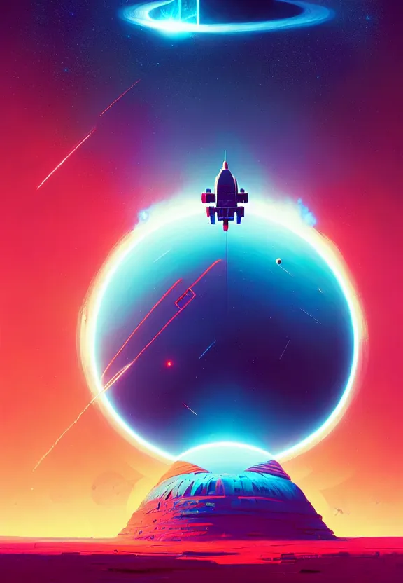 Image similar to robotic expedition to the death of a star by christopher balaskas and anton fadeev and dan mumford and beeple and norman rockwell, asymmetrical!!, asymmetry!!, hyperrealistic, high detail, ultra detailed, space, nebula, sharp focus, astronomy, science, crisp edges, sharp edges, hdr, mist, reflections