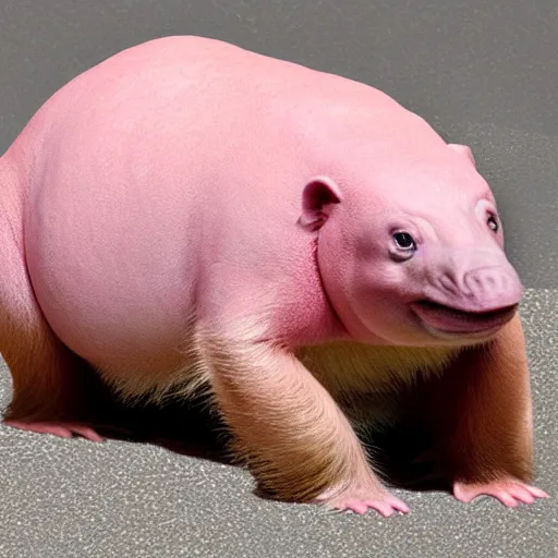 Prompt: realistic photo of a slowpoke