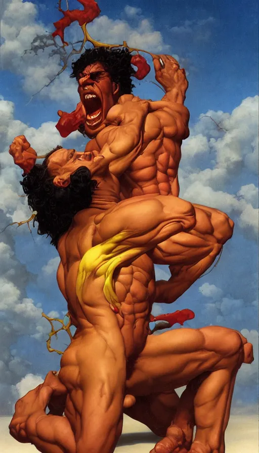 Image similar to rage, by thomas blackshear