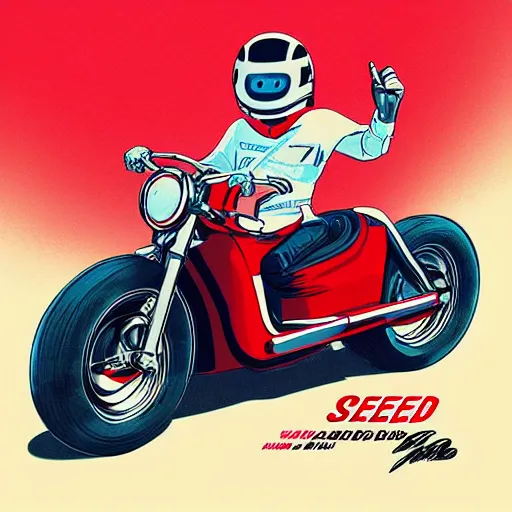 Image similar to “speed racer (1967) reimagined by mad dog jones, octane, digital art”