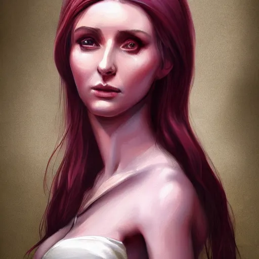 Prompt: painting of lauren southern portrait charlie bowater style