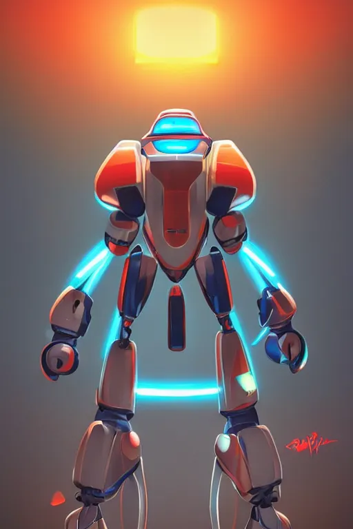 Image similar to metabots medabots medarotto medarot robot minimalist comics, behance hd by jesper ejsing, by rhads, makoto shinkai and lois van baarle, ilya kuvshinov, rossdraws global illumination ray tracing hdr radiating a glowing aura