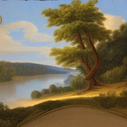 Prompt: 1750 Paris, in the style of the Hudson River School