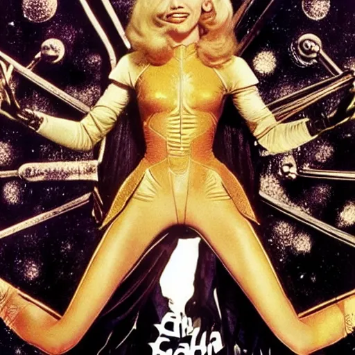Image similar to cate blanchett as barbarella (1968),poster