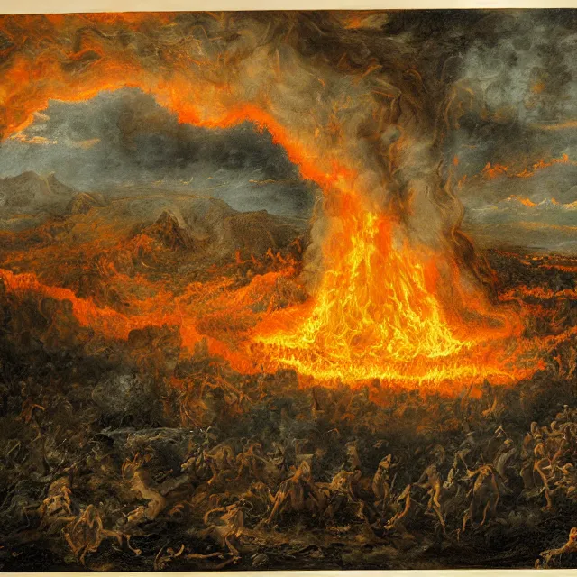 Image similar to hell, landscape