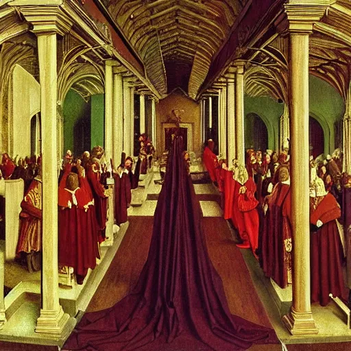 Image similar to a painting made by Jan van Eyck,