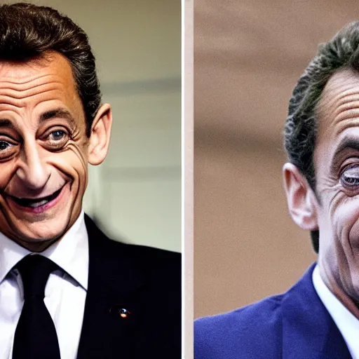 Prompt: Nicolas Sarkozy playing the Joker