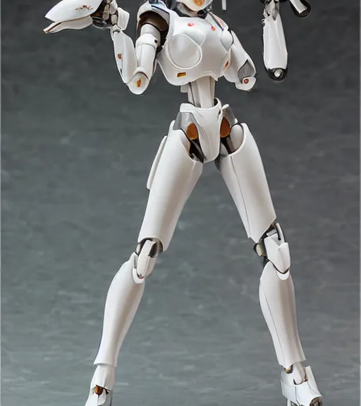 Image similar to Girl in mecha cyber Armor, portrait of the action figure of a girl, with bare legs，in the style of Kotobukiya CO.,LTD.，anime figure