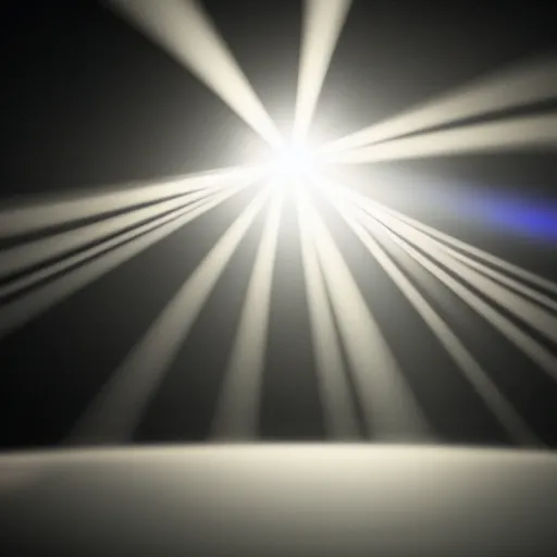 Image similar to a soft, detailed lens flare, many soft rays of light, rings, vfx on black background