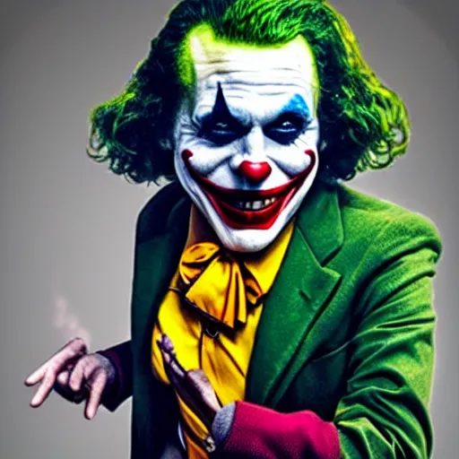 Image similar to the joker as ronald mcdonald