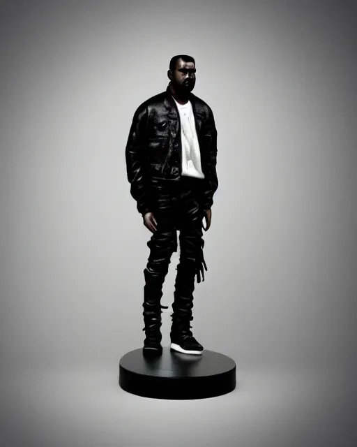 Image similar to kanye west bobblehead mode