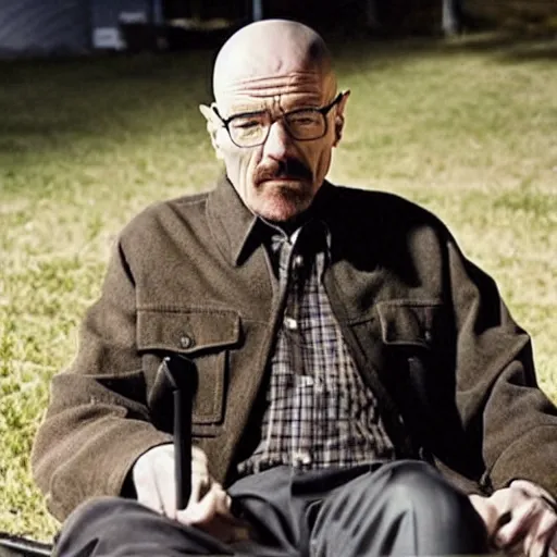 Prompt: walter white 9 5 years old