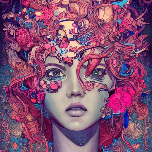 Prompt: the most incredibly beautiful woman, an ultrafine detailed illustration by james jean, final fantasy, intricate linework, bright colors, behance contest winner, vanitas, angular, altermodern, unreal engine 5 highly rendered, global illumination, radiant light, detailed and intricate environment