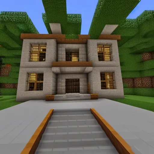Image similar to Doctor House in minecraft screenshot