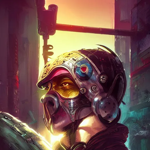 Image similar to cyberpunk viking helmet mask warrior goddess robot ninja fantasy, art gta 5 cover, official fanart behance hd artstation by jesper ejsing, by rhads, makoto shinkai and lois van baarle, ilya kuvshinov, ossdraws