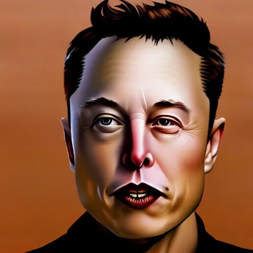 Prompt: selfie of Elon Musk on Mars, symmetrical face