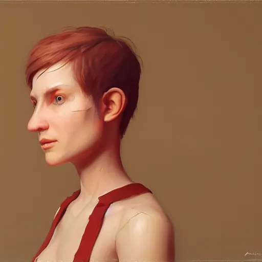 Prompt: a character in vr, oil painting, pale colors, high detail, 8 k, wide angle, trending on artstation,