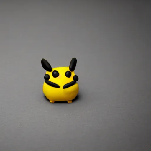 Image similar to the cutest little polymer clay totoro and pikachu hybrid, unreal engine, bokeh